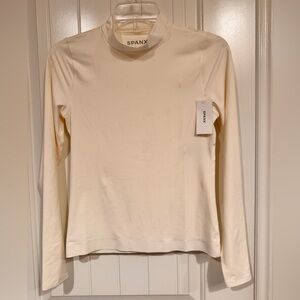 SPANX Off-White Long Sleeve Tee